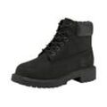 Schnürboots TIMBERLAND "TIMBERLAND PREMIUM 6 INCH LACE UP WATERPROOF BOOT" Gr. 35,5, schwarz (schwarz, nubuck), Leder, Schuhe, Winterstiefel, Schnürstiefel, Winterschuhe, wasserdicht