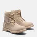 Schnürboots TIMBERLAND "Timberland Premium 6 INCH LACE UP", Gr. 38,5, lt bei nubuck, Leder, sportlich, Schuhe, Winterstiefel, Schnürstiefel, Winterschuhe, wasserdicht