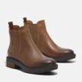 Chelseaboots TIMBERLAND "Brimfield MID CHELSEA BOOT" Gr. 41,5, braun (md brn f grain) Damen Schuhe Stiefelette, Winterschuhe, Ankle Boots