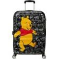 Hartschalen-Trolley AMERICAN TOURISTER "WAVEBREAKER DISNEY, 67 cm" Gr. B/H/T: 47 cm x 67 cm x 26 cm 64 l, bunt (winnie the pooh) Koffer teilweise aus recyceltem Material