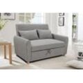 Happy Home 2-Sitzer Sofabett inkl. Kissen HSP104-HGR hellgrau