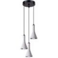 SOLLUX LIGHTING Hängeleuchte "REA", grau, H: 115cm, Lampen, leuchtet nieder