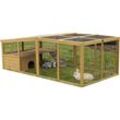 Kerbl - Pet Pet Freigehege mit Ausbruchsperre, 220x115x75 cm,