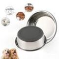 Hundenapf,Dog Bowl Mit Rutschfestem Silikon Futternapf Für Grosse,Mittelgroße Und Kleine Hunde,2 Stück Hundenapf Edelstahl Für Hundefutter Und Wasser