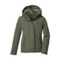 Funktionsjacke KILLTEC "KOW 356 GRLS JCKT", Kinder, Gr. 128, grün, Oberstoff: 88% Polyester, 12% Baumwolle, Futter: 100% Polyester, Wattierung: 100% Polyester, sportlich, Jacken