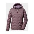 Steppjacke KILLTEC "KOW 8 WMN QLTD JCKT", Damen, Gr. 38, lila (orchidee), 100% Polyester (recycelt), sportlich, Jacken