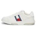 Plateausneaker TOMMY JEANS "THE BROOKLYN ELEVATED" Gr. 39, beige (ecru) Damen Schuhe mit seitlichem Logoemblem, Freizeitschuh, Halbschuh, Schnürschuh