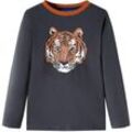 Kinder-Langarmshirt Anthracite 104