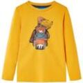 Kinder-Langarmshirt Ocker 92