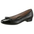 Pumps ARA "BARI", Damen, Gr. 2,5, schwarz, Glattleder, Lackleder, elegant, Schuhe Ballerina, mit Lackspitze