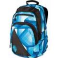 Schulrucksack NITRO "Stash 29", Gr. B/H/T: 32cm x 49cm x 22cm, blau (geo ocean), Polyester, Rucksäcke, Alltagsrucksack, Rucksack für Freizeit, Schule, Arbeit und Reise