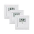 HOMEMATIC IP Smart-Home-Steuerelement "Wandthermostat mit Luftfeuchtigkeitssensor 3er Set" Smart-Home-Stationen weiß