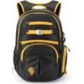 Schulrucksack NITRO "Hero", Gr. B/H/T: 38cm x 52cm x 23cm, schwarz (golden schwarz), Polyester, Rucksäcke, Alltagsrucksack, Großer Freizeitrucksack, Schule, Arbeit und Reise