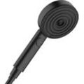 Handbrause HANSGROHE "Pulsify Select S", schwarz (mattschwarz), B:10,5cm H:22,4cm T:3cm, Duschköpfe, 10,5cm, 3 Strahlarten Relaxation