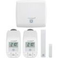 HOMEMATIC IP Smart-Home Starter-Set "Heizen Basic M (4-tlg)", Smart-Home-Stationen, weißB:11,8cm H:10,4cm T:2,6cm