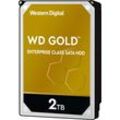 WESTERN DIGITAL HDD-Festplatte "WD Gold", gold (goldfarben), 2 TB, Festplatten, SATA Enterprise-Klasse, Bulk