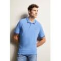 Poloshirt BUGATTI Gr. L, blau (hellblau) Herren Shirts mit Kontraststreifen