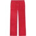 Sweathose JUICY COUTURE "DEL RAY PANT Damen", Damen, Gr. L, EURO-Größen, astor rot, 95% POLYESTER 5% ELASTAN, figurbetont, Hosen, Trainingshose Damen, Sweathose, Velour, Jogginghose mit Glitzer, Sale