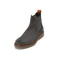 Stiefelette MARC O'POLO "aus edlem Velours-Rindleder" Gr. 42, schwarz Damen Schuhe