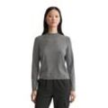 Strickpullover MARC O'POLO "aus LENZING™ ECOVERO™", Damen, Gr. L, medium stone melange, Obermaterial: 80% Viskose, 20% Polyester, unifarben, casual, Langarm, Pullover