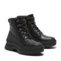 Schnürstiefelette TIMBERLAND "ROXIE LANE MID LACE UP BOOT" Gr. 37, schwarz (schwarz full grain), Damen, Leder, Schuhe, Winterschuhe, Winterstiefel, Schnürboots, Winterboots