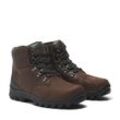 Winterstiefel TIMBERLAND "CHILLBERG MID LACE UP WATERPROOF SNOW BOOT", Damen, Gr. 40, braun (schwarz braun), Leder, Synthetik, sportlich, Schuhe, Snowboots, Winterboots, Winterschuhe, wasserdicht