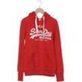 Superdry Damen Kapuzenpullover, rot, Gr. 34