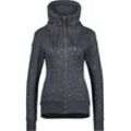 Sweatjacke ALIFE & KICKIN "Damen ValenaAK B" Gr. S, grau (moonless melange) Damen Sweatjacken