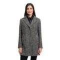 Wolljacke GIL BRET "Gil Bret Wollmantel mit abnehmbarem Westenteil" Gr. 36, braun (taupe, schwarz), Damen, Obermaterial: 32% Baumwolle, 27% Polyester, 18% Wolle, 18% Polyacryl, 5% diverse Faserarten. Futter: 100% Polyester., Jacken