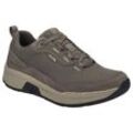 Sneaker JOSEF SEIBEL "Mitchell 53", Herren, Gr. 40, grau (taupe), Leder, Textil, casual, Schuhe, Komfortschuh, Freizeitschuh, Sneaker mit bequemer Laufsohle