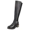 Stiefel REMONTE, Damen, Gr. 39, Varioschaft, schwarz, Leder, Textil, sportlich, Schuhe, mit elastischem Stretchmaterial