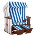 Strandkorb Profi Nordsee Sylt PVC white Des. 991