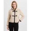 zero Teddyjacke Damen, beige