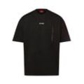 HUGO T-Shirt Herren Baumwolle, schwarz