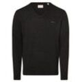 Gant Pullover Herren Wolle meliert, anthrazit