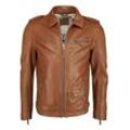 Mustang Lederjacke Herren, camel