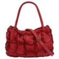 Shopper SAMANTHA LOOK, Damen, Gr. B/H/T: 37cm x 25cm x 14cm onesize, rot, Leder, vintage, Taschen, echt Leder, Made in Italy