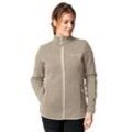 Funktionsjacke VAUDE Gr. 40, beige (linen), Damen, Obermaterial: 100% Polyester, meliert, unifarben mit Farbeinsatz, Jacken