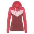 Kapuzensweatshirt RAGWEAR "TREGA" Gr. M (38), rot Damen Sweatshirts kuscheliger Sweater mit Kapuze und Kordelzug