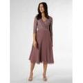 Swing Abendkleid Damen Chiffon, aubergine