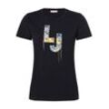 Liu Jo Collection T-Shirt Damen Viskose bedruckt, marine