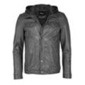 Maze Lederjacke Herren, grau