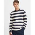 CASUAL FRIDAY Strickpullover Herren Baumwolle gestreift, blau