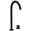 hansgrohe Axor One 2-Loch-Waschtischarmatur 48060670 Ausladung 165mm, mit Push-Open Ablaufgarnitur, mattschwarz