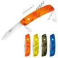 SWIZA Schweizer Messer C03 – 5 Farben Taschenmesser Klappmesser 11 Funktionen Farbe: Urban Moss
