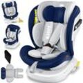 KIDIZ® Kindersitz Baby Autositz Kinderautositz Isofix Top Tether 360° drehbar Gruppe 0/1/2/3 ab Geburt 0-36kg Mit Sonnenschutzdach Seitenschutz 5 Punkt Gurt Kopfstützenverstellung ECE R 129/03