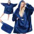 KESSER® Hoodie Decke Kuscheldecke mit Ärmeln Deckenpullover Vielseitig Tragbare Decke zum Anziehen für Damen & Herren, Sweatshirt Warm Kuschelpullover Erwachsene weich Ärmeldecke Oversize