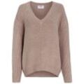 Damen Strickpullover mit V-Ausschnitt