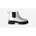 UGG® Ashton Chelsea Shine Boot für Kinder in Silver, Größe 32.5, Leder