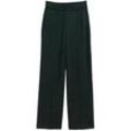 TOM TAILOR Damen Lea Straight Hose, grün, Uni, Gr. 42/32